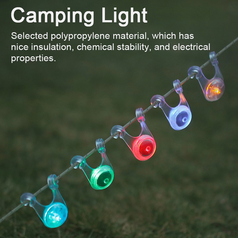 10pcs Tent String Light Guard Rope Hangings Lights Outdoor Camping