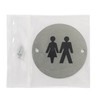 Fire Door Guru® Unisex Toilet Door Sign - 76mm Disc