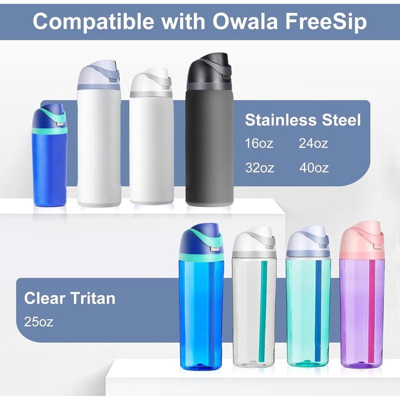 Renyqatt Replacement Lid for Owala Freesip, Compatible with Owala Cup