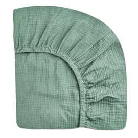 Pack and Play Sheets for Baby Boys and Girls 39"x27"x3", Neutral Muslin Cotton Pack N Play Mattresses Sheet with Boho Style, Soft and Breathable Comfort (Roman Green, Pank N Play Sheet)