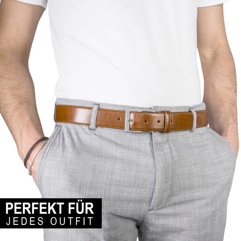 Linden Leather Belt Mens Belt Men Genuine Cow Leather Belt