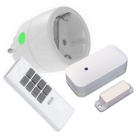 DIW-Funk Exhaust Control PA-513 Economy Set Window Contact Switch DFM-2000 + Power Plug DSR-2300 + 12-Channel Handheld Transmitter DHS-12 Wireless for Cooker Hood Fireplace Oven