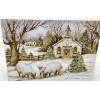 Lang One LANG Petite Linen Glitter Christmas Card & Stamp