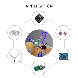 Helping Hands Soldering, Third Hand, Soldering Station with 3 Flexible Arms, Simple Design for Easy Operation for Welders, Jewellery Makers, Craft Lovers