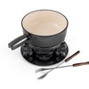 Swissmar Lugano Cast Iron Cheese Fondue Set, 9-Piece, 2 QT