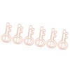 100Pcs Paper Clip Metal Rose Gold Color Urheen Design Paperclip
