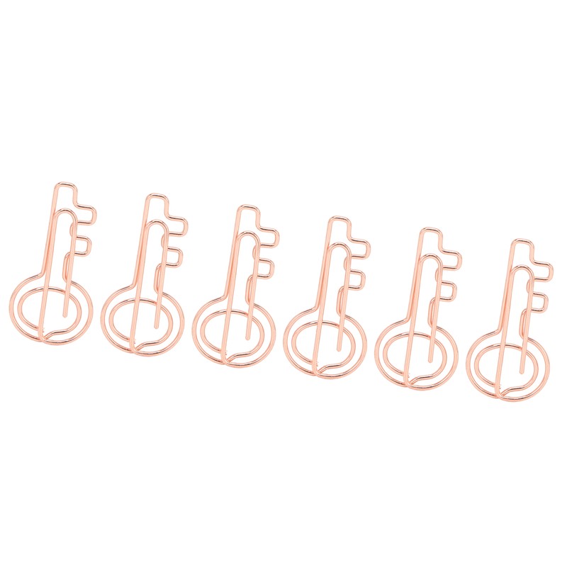 100Pcs Paper Clip Metal Rose Gold Color Urheen Design Paperclip