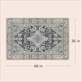 LOVEWAG Washable Dog Pee Pads, 36" x 48", Waterproof, Non-Slip, Super Absorbent, Reusable Machine-Washable, 2-Pack (Sage Forest)