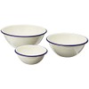 Wiltshire Enamel Mixing Bowl 3 Piece Set, Blue