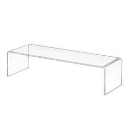 Zeigis® Decorative Bridge Acrylic Glass in 200 x 50 x 70 mm – Shoe Stand/Shoe Stand/U-Stand/Acrylic Stand/Product Presentation/Decorative Stand