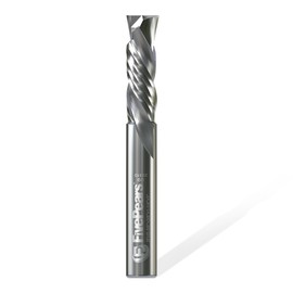 FivePears Up&Down Cut Compression Spiral Router Bit for CNC, 3/8" Cutting Diameter, 1-1/4" Cutting Length, 3/8 inch Shank, Carbide End Mill Router Bit for Wood Carving Engraving Grinding Grooving