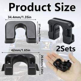 2 Sets Rear Parcel Shelf Clips,Durable Fastening Bracket Clips for Ford Fiesta Focus Parcel Shelf Fastening Bracket Replacement Accessories Compatible with Mk3 Mk4 Carnival Mk7 Mk8 B-Max C-Max