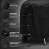 Outdoor Grill Cover with Secure-Fit Strap – Coated Oxford-Fabric Cover