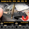 LEONTOOL 307pcs Threaded Inserts Assortment Kit, M2 M2.5 M3 M4
