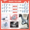 Hapric 112 Pcs Grease Zerk Fittings Kits, SAE & Metric