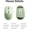EWEADN Q5 Wireless Mouse, Bluetooth & 2.4G Quiet Computer Mouses