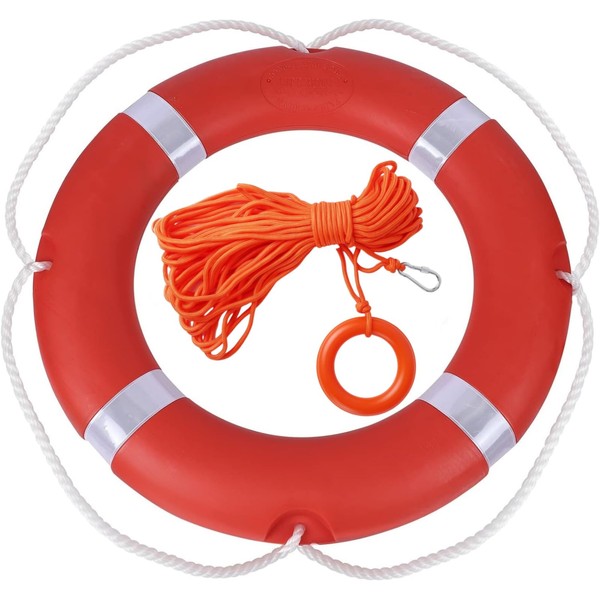 Life Ring Buoy Boat Safety Throw Ring with Water Floating