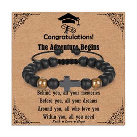 Toplstud Graduation Gifts for Boys, Graduation Bracelet for Primary Middle High School University, School Leavers Gifts for Son Children Student