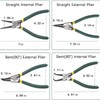 4 PCS Snap Ring Pliers Set, Heavy Duty Circlip Pliers