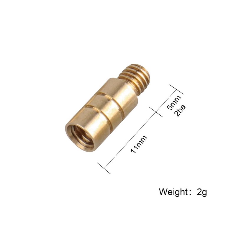 VOANZO 12 Pieces Pure Copper Dart Weight Increase 2g Dart