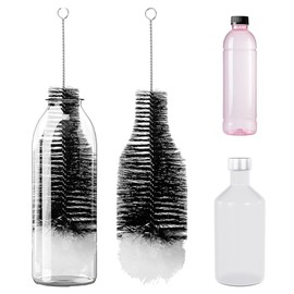 Bottle Brush for Sodastream Bottle, Soda Bottle Cleaning Brush with Gentle & Anti-Scratch Bristles Bottle Cleaner Bottle Washing Brush for Soda Bottles