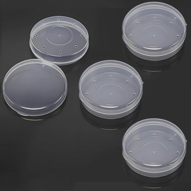 TUDOUZZZ パフケース 透明 4個セット 直径6cm メイクスポンジ ケース 携帯用 収納 プラスチック製 透明 通気性あり パフ メーク パウダー ケース 化粧スポンジ ケースのみ 防塵 コンパクト 日常や旅行用 持ち運び・出し入れ便利