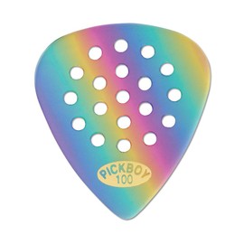 Pickboy Pos-a-Grip, Rainbow, Cellulose, 1.00mm, 10 picks