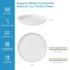 Yinshine Stoneware Dinner Plates Set of 4, 8 Inch Reactive