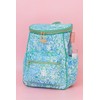 Lilly Pulitzer Insulted Backpack Cooler Large Capacity, Green Portable Soft