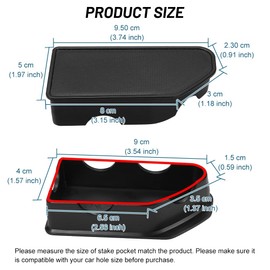 JSCARLIFE Compatible with GMC Stake Pocket Covers,Sierra Bed Rail Stake Pocket Caps Compatible with 2019-2022 GMC Sierra and Silverado