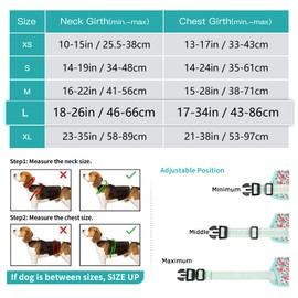 Timos Dog Harness, No-Pull Pet Harness with 2 Leash Clips, 3 Snap Buckles Adjustable Soft Padded Dog Vest, Reflective No-Choke Pet Oxford Vest with Easy Control Handle for Small Medium Large Dogs