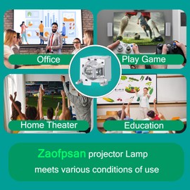 Zaofpsan BL-FU365A / SP.72109GC01 Replacement Projector Lamp for Optoma EH515 EH515ST EH515TST EH515T W515 W515T WU515 WU515ST WU515TST WU515T X515 Bulb with Housing