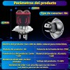 Faros Led Para Moto H4 Ba20d H6 Doble Lente Luz