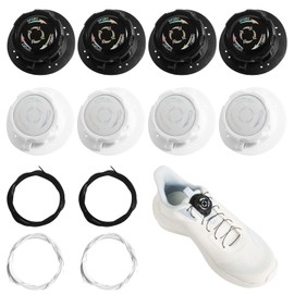 DELAESI Shoelaces Without Tying 4 Pairs Shoelaces Quick Release Laces Closure Laces Without Tying Children Automatic Elastic Shoelaces for Unisex, multicoloured