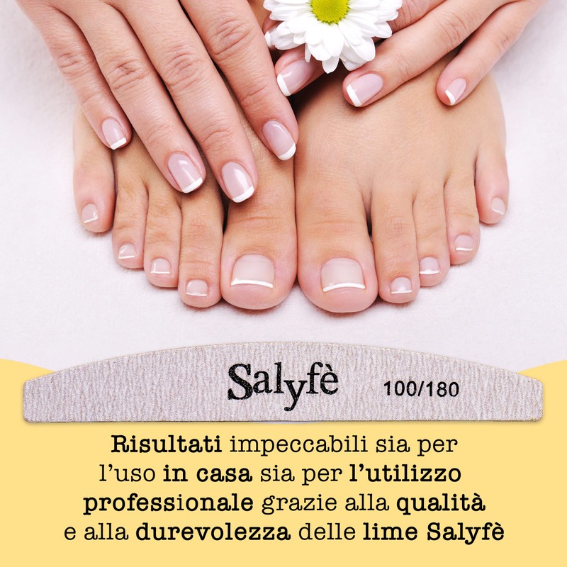 Lime Unghie Salyfè | Lima Unghie Professionale | Lavabile |