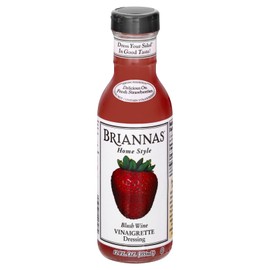 Briannas Dressing Vinegar Blush Wine 12 oz (Pack of 6)