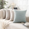 Jepeak Decorative Throw Pillow Covers Pack of 2 Chenille Cozy