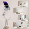Zylbb Modern Hand Towel Holder with Candle Holder for Wall,
