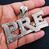Hip Hop Jewelry Silver Plated Large PRE Pendant & 15mm