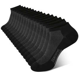 BAMBOO COOL Men's Athletic Ankle Socks Moisture Wicking, Anti-Odor Breathable Running Mesh Socks Arch Support, 8 Pack