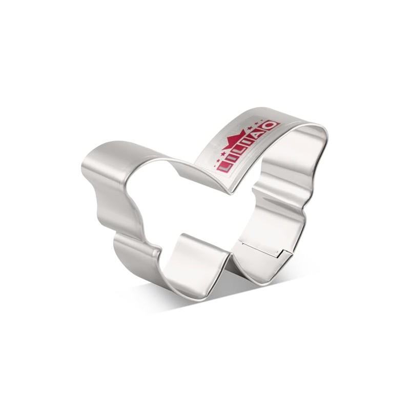LILIAO Butterfly Cookie Cutter, 3 x 1.8 inch, Stainless Steel