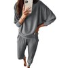 PRETTYGARDEN Women's Fashion Outfits 2 Piece Sweatsuit Solid Color Long