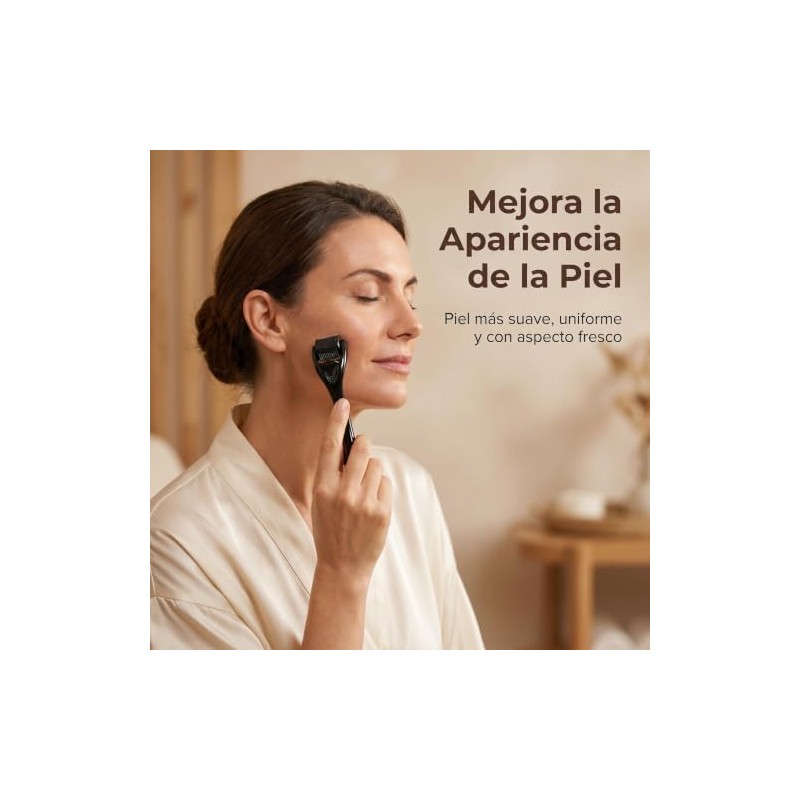 Rodillo Facial,Facial Para Herramientas Rodillo Para Rostro Herramientas (Negro)