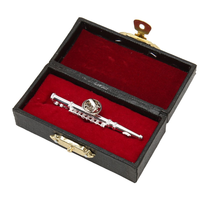 Miniature Flute Brooch High Simulation Exquisite Miniature Flute Model Musical
