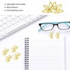 100pcs Shaped Paper Clips Flower Shape Metal Portable Office Clips