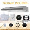 FIREGAS Under Cabinet Range Hood 30 inch, Ducted/Ductless Convertible Kitchen
