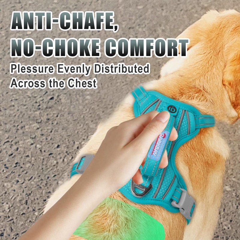 BARKBAY No Pull Dog Harness Large Reflective Dog Harness with