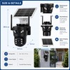Solar Security Camera for Outdoor Monitoring – Dual-Lens 4G WiFi