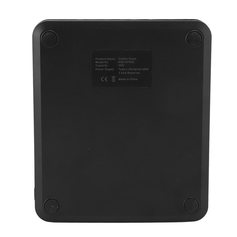 Digital Coffee Scale with Timer Waterproof Touch Screen Rechargeable 3kg/0.1g