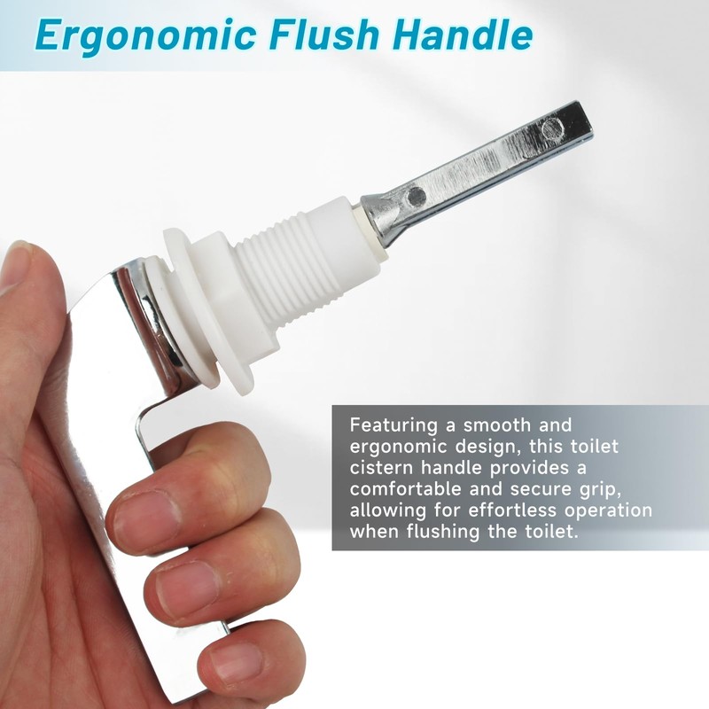 Zinc Alloy Toilet Cistern Handle, Metal Toilet Flush Handle Replacement,